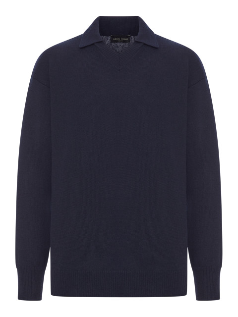[ROBERTO COLLINA] Knitwear FW26 253M37104M3710 NAVY