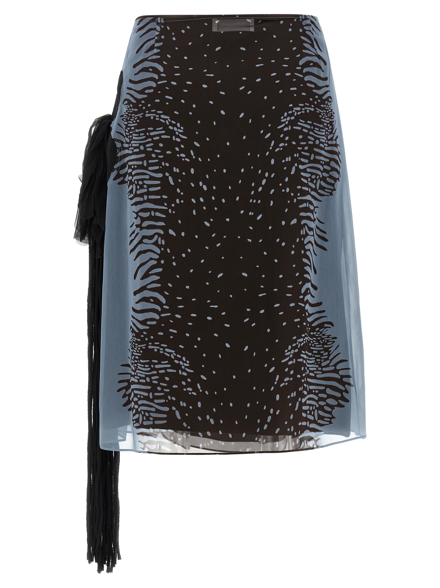 [Ferragamo] Midi skirt SS26 793912WASHEDDENIMEXPRESSO
