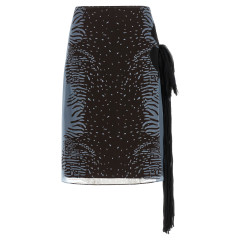 [Ferragamo] Midi skirt SS26 793912WASHEDDENIMEXPRESSO