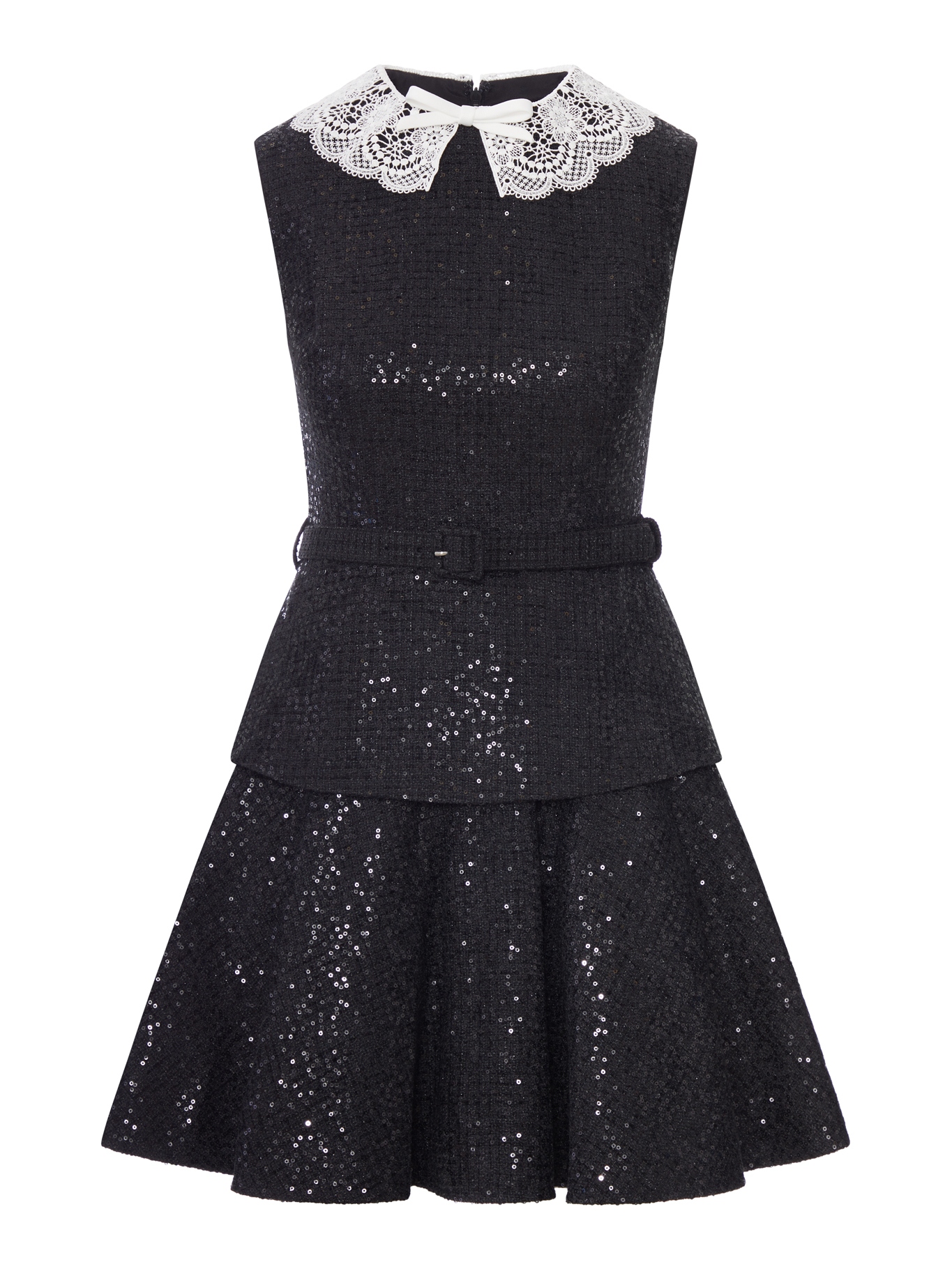 [Self-portrait] Sleeveless dress FW26 PF26002SBBLACK