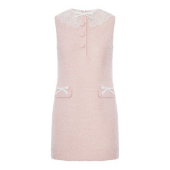 [Self-portrait] Sleeveless dress FW26 PF26002SCPPINK
