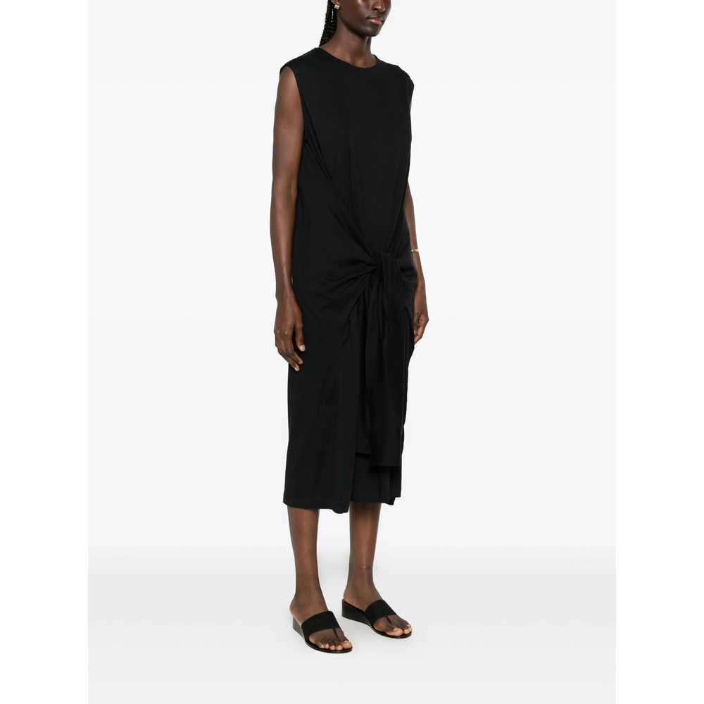 [TOTEME] Sleeveless dress FW26 263-WRD0347 FB0669-001 BLACK