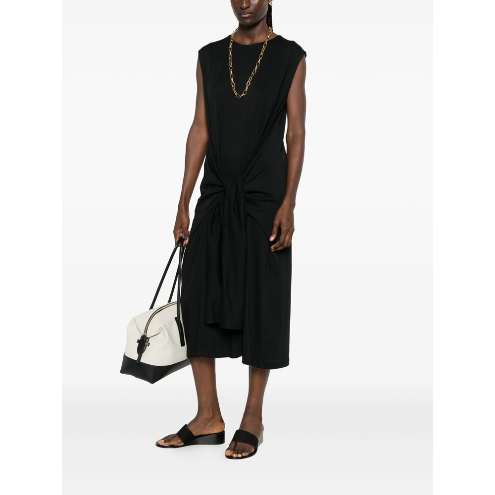 [TOTEME] Sleeveless dress FW26 263-WRD0347 FB0669-001 BLACK