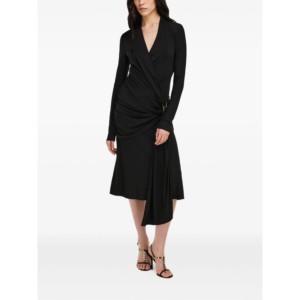 [Ferragamo] Long sleeve dress FW26 13I488 0795897 NERO