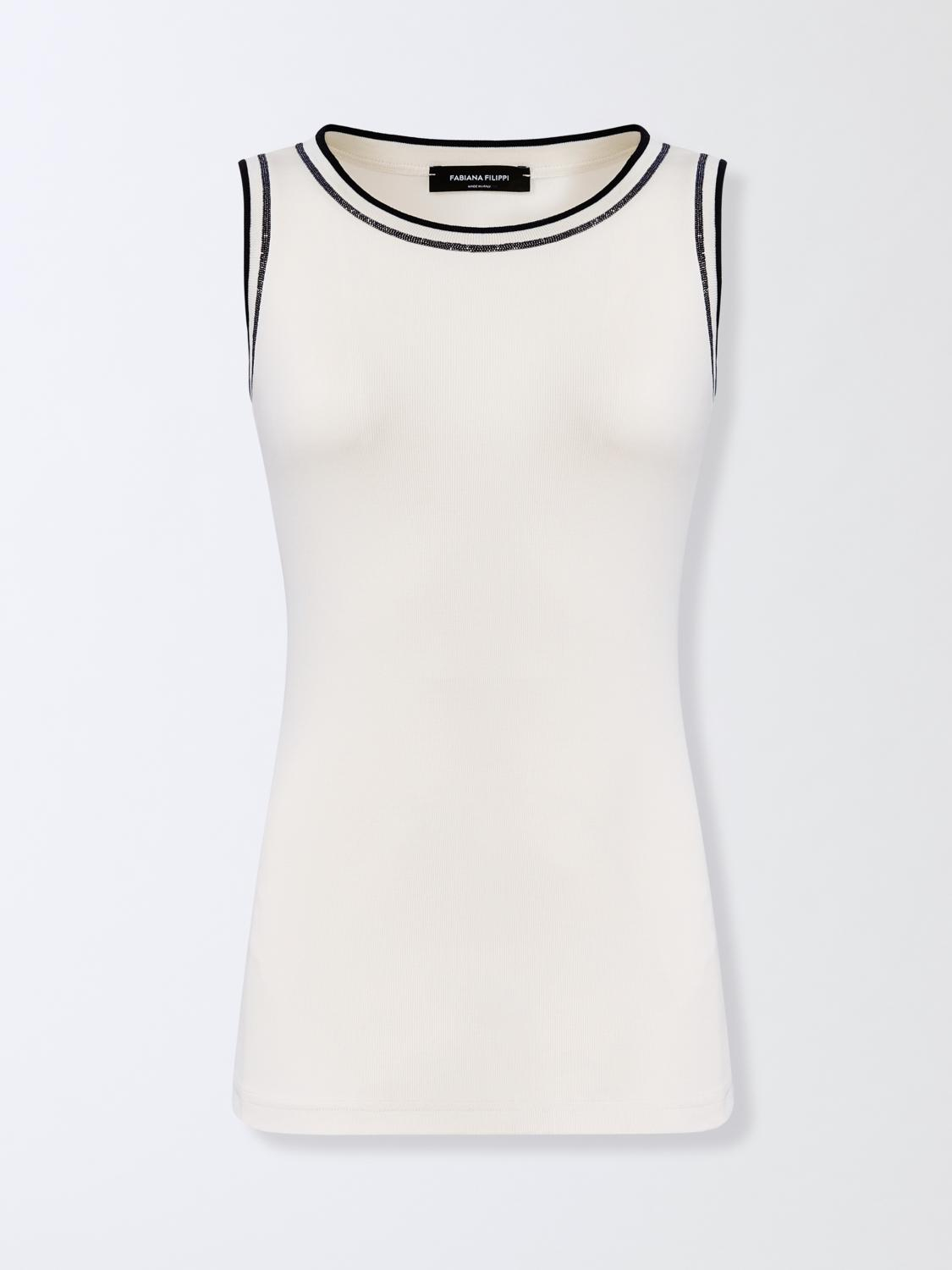 [Fabiana Filippi] T-shirts Sleeveless SS26 JED276F602M203 VR2