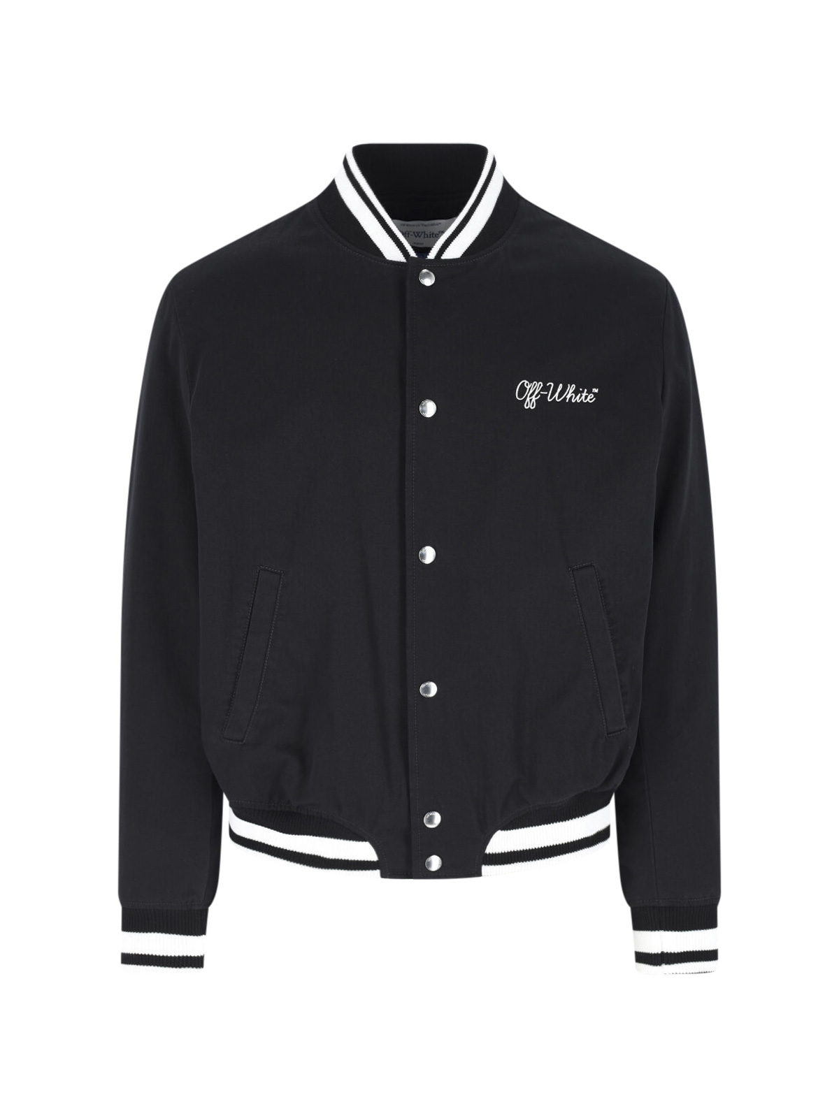 [Off-White] Bomber Jacket SS26 OMEH05FC99FAB0011001BLACK WHITE