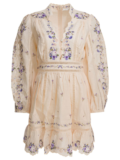[Zimmermann] Long sleeve dress SS26 5376DRS264CPPR