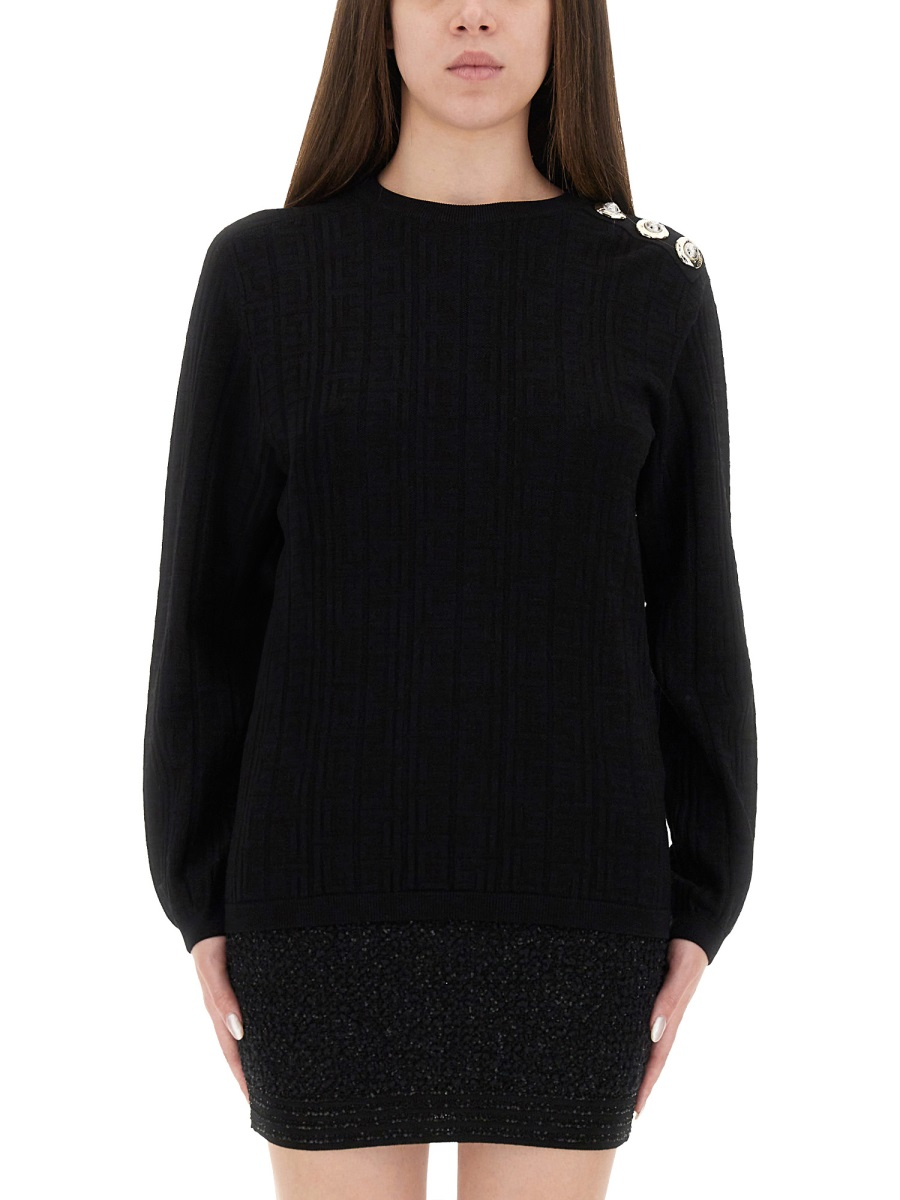 [Balmain] Sweatshirt FW25 FF1KD090KI63_0PA