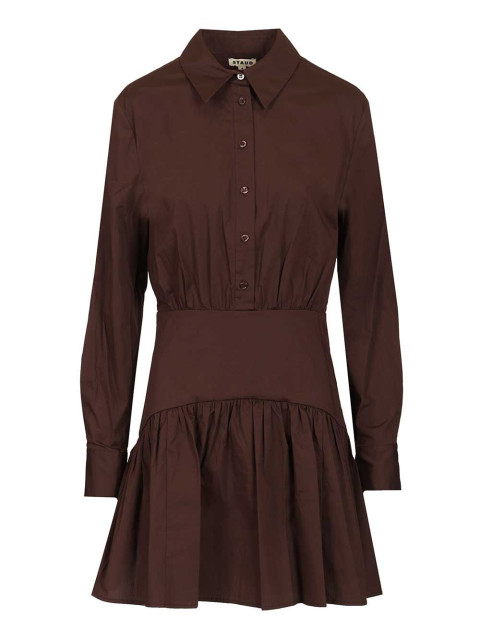 [Staud] Long sleeve dress SS26 R25S2112POEART