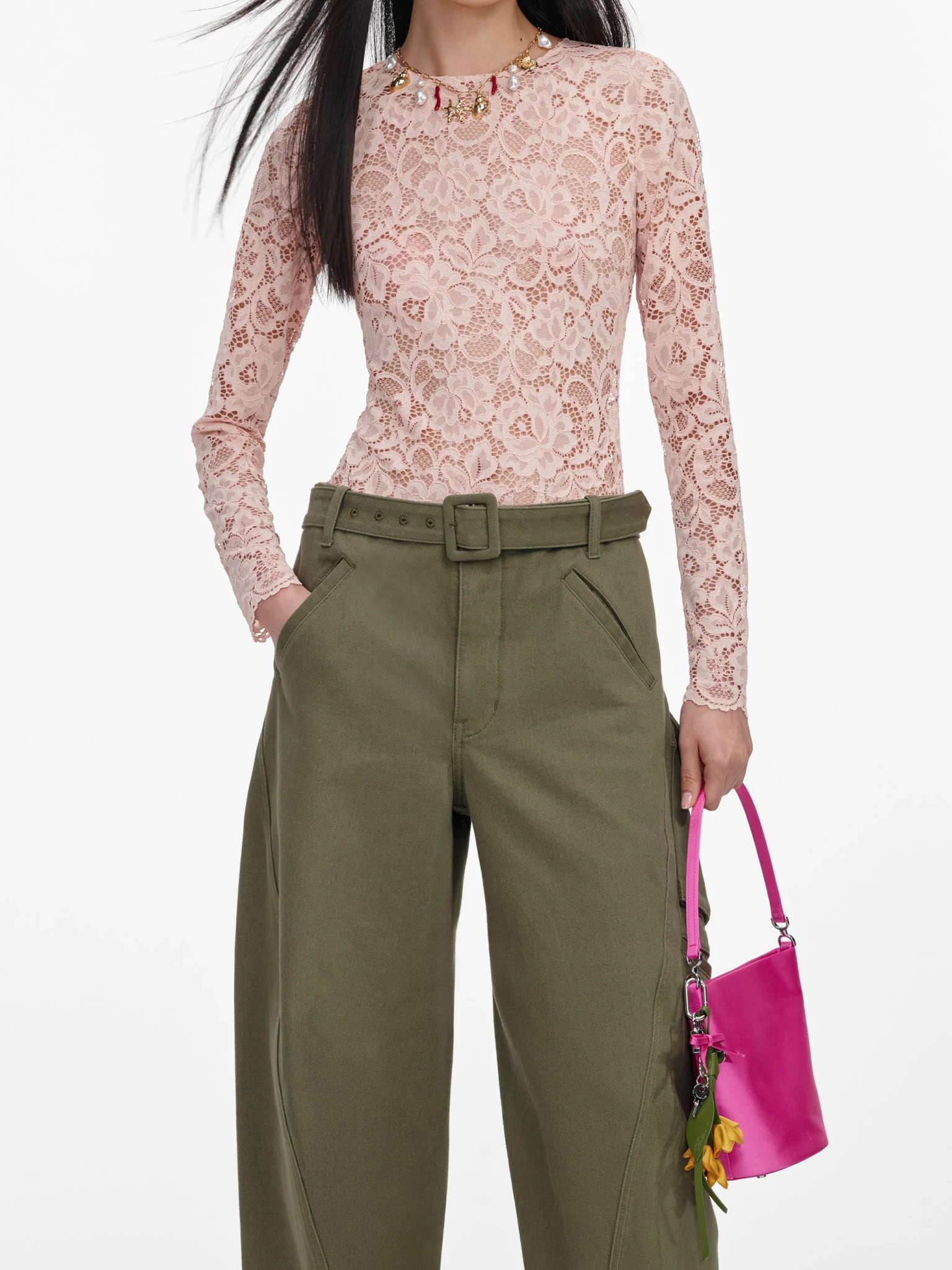 [SELF PORTRAIT] Necklace SS23 PF26831PAGKHAKI