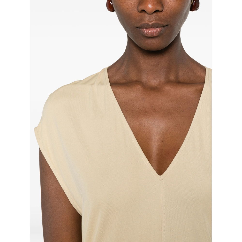 [TOTEME] Sleeveless dress FW26 263-WRD0390 FB0162-378 CHAI