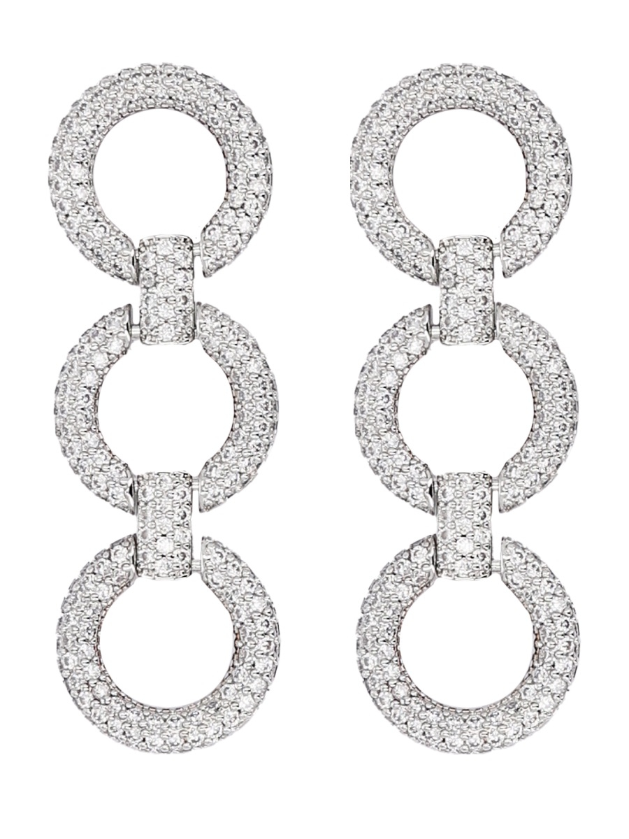 [Self-portrait] Earring FW25 AW25-619E-SL_SILVER