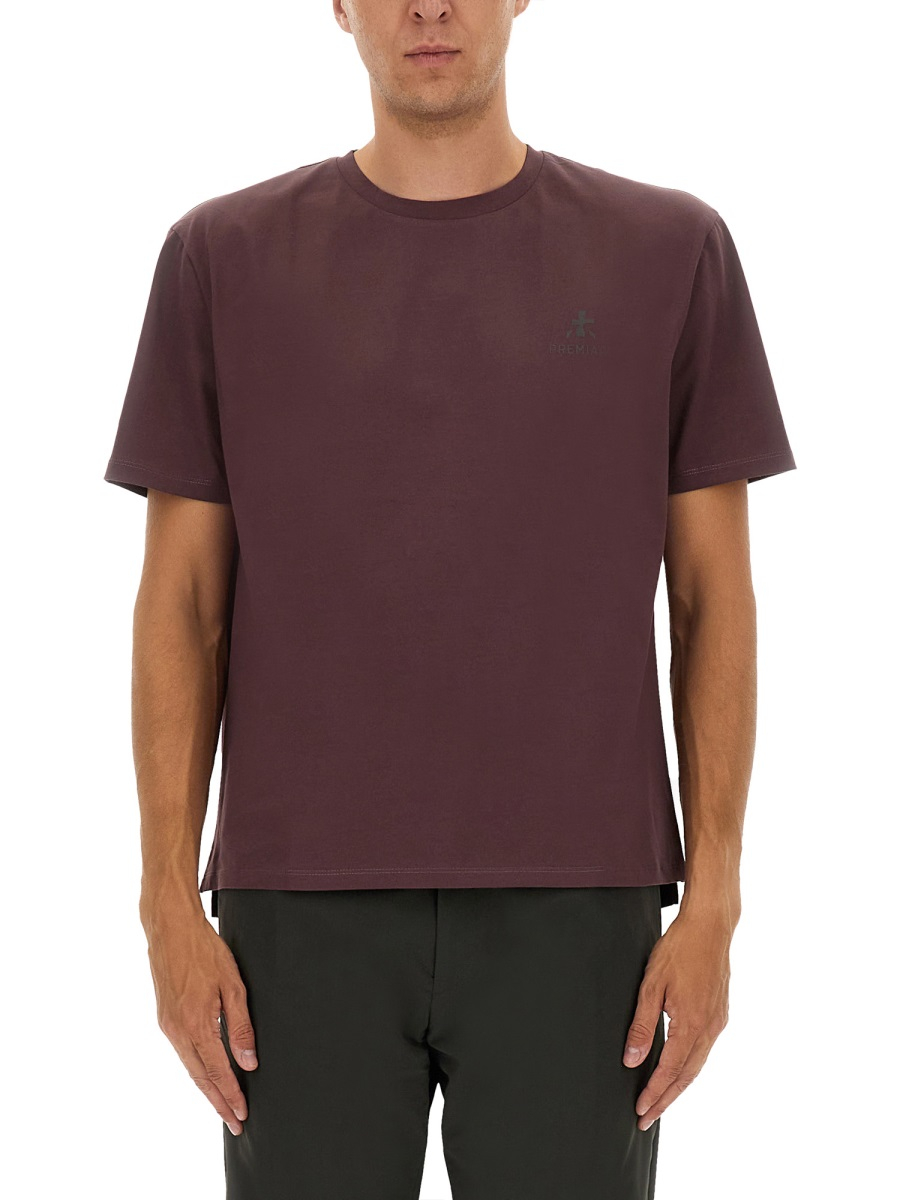 [Premiata] T-shirts Short Sleeve FW25 PA1028_BORDEAUX