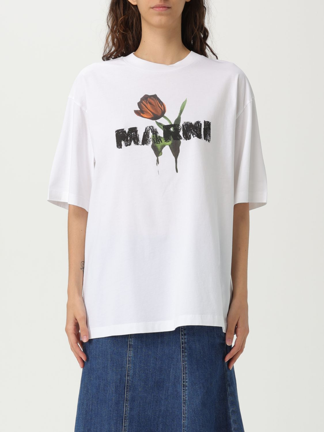 [Marni] T-shirts Short Sleeve FW25 THJET49P18USCY31 LOW01