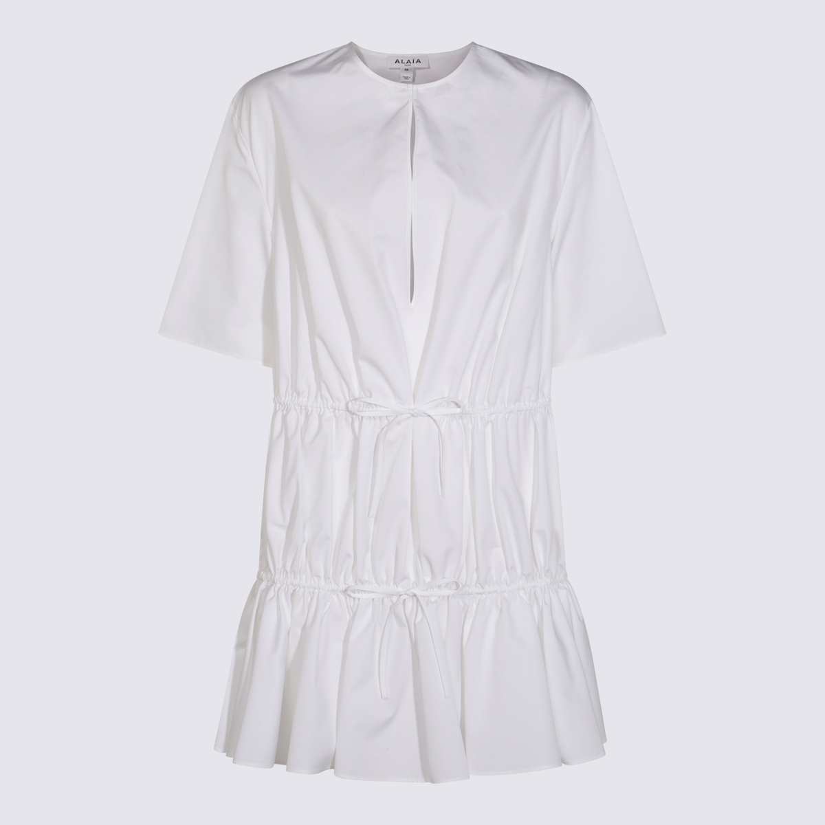 [Alaia] Short sleeve dress FW25 AA9R2659T611B000