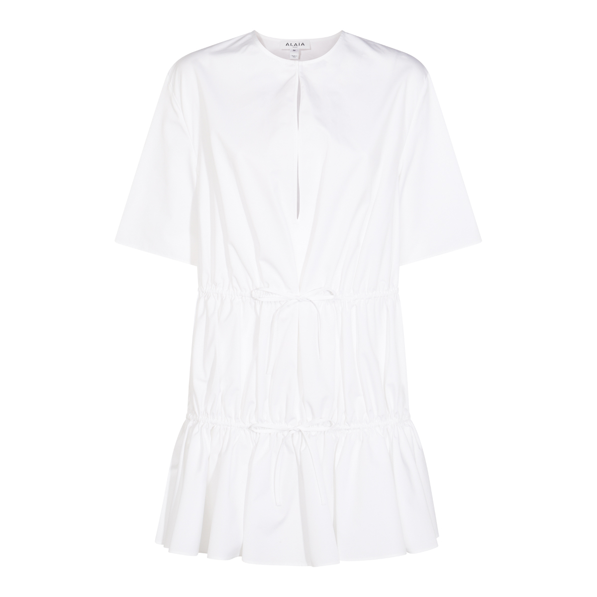 [Alaia] Short sleeve dress FW25 AA9R2659T611B000