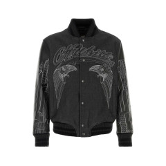 [Off White] Leather Jacket SS26 OMJA122Z26LEA0 0200