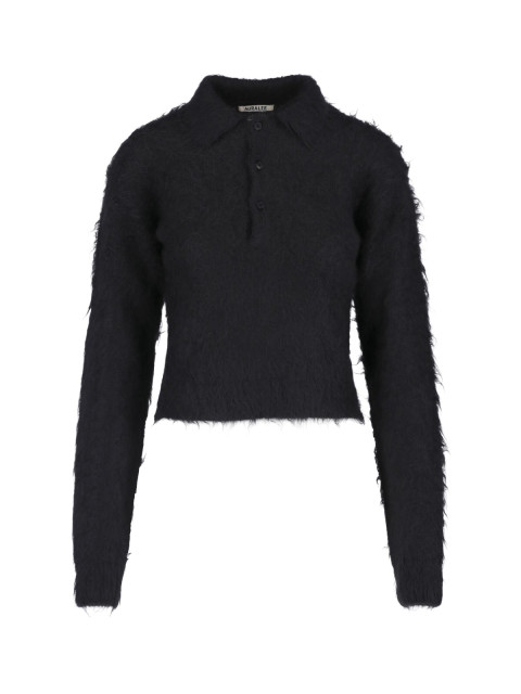 [AURALEE] Knitwear SS26 A25AP03KMINK BLACK