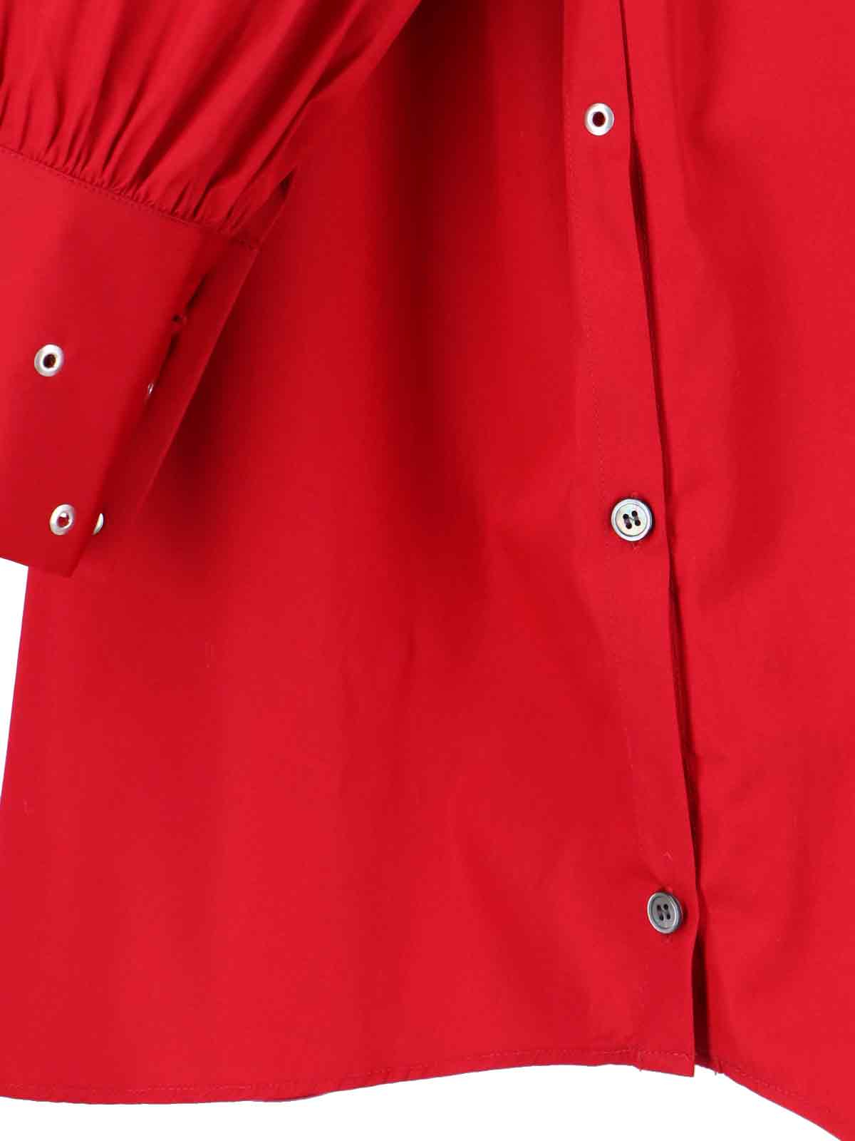 [Our Legacy] Long sleeve dress FW25 W4257FLLIPSTICK RED SUPER POPLIN