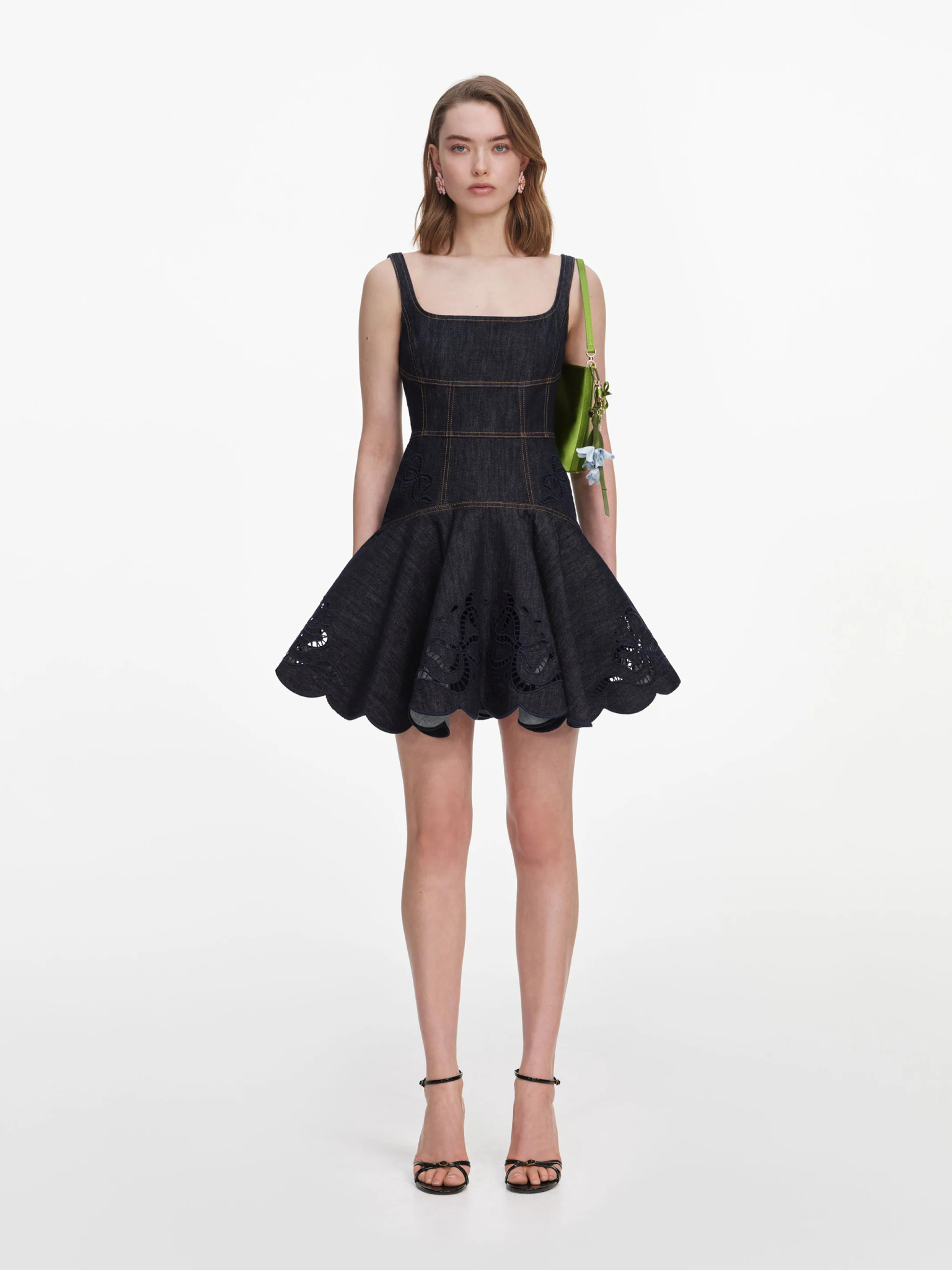 [SELF PORTRAIT] Sleeveless dress FW26 PF26806SBLBLUE
