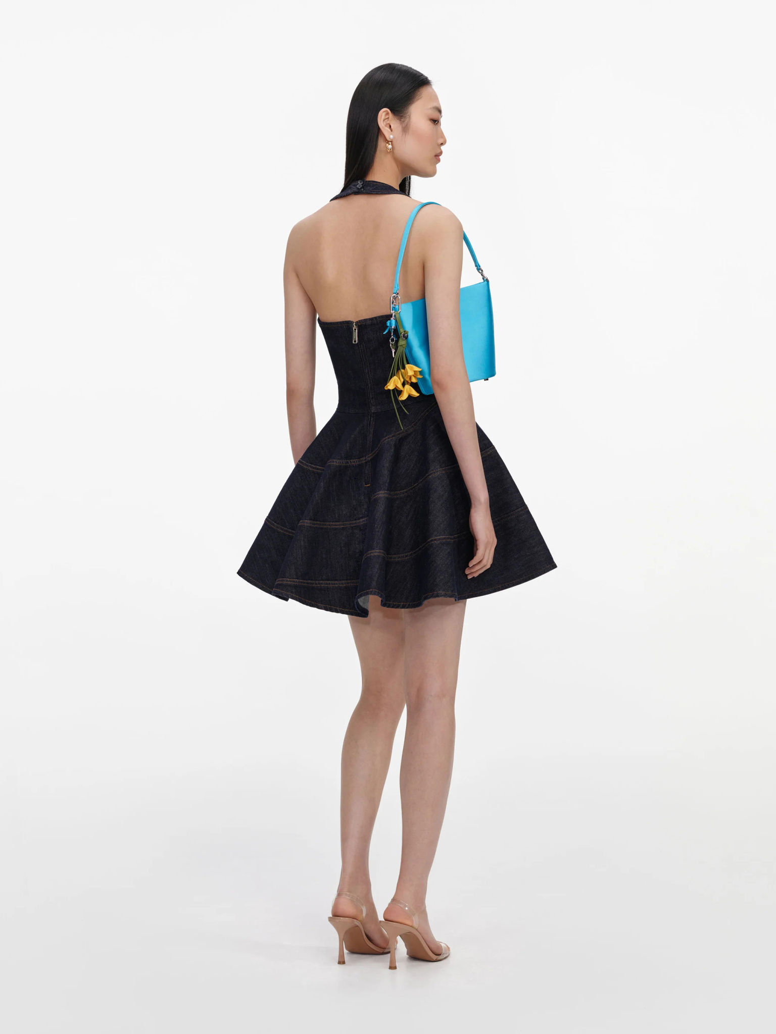 [SELF PORTRAIT] Sleeveless dress FW26 PF26810SBLBLUE