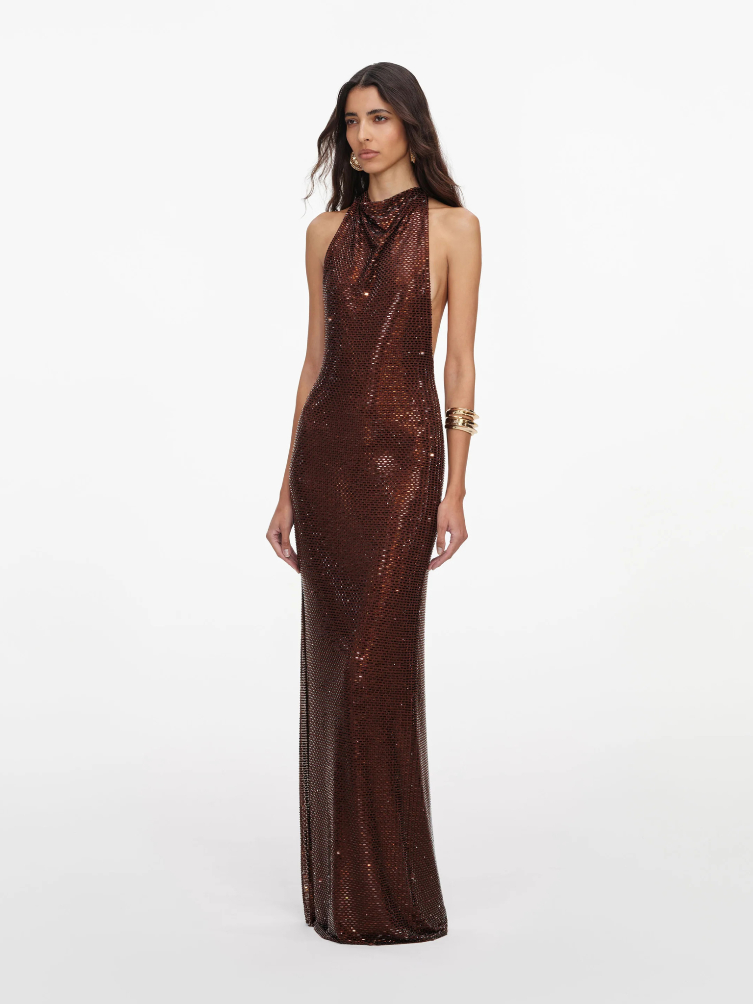 [SELF PORTRAIT] Sleeveless dress FW26 PF26041XBBRBROWN