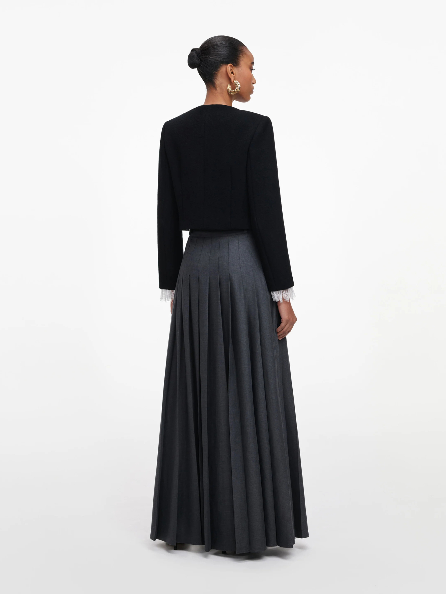[SELF PORTRAIT] Long skirt FW26 PF26137XSKGRGREY