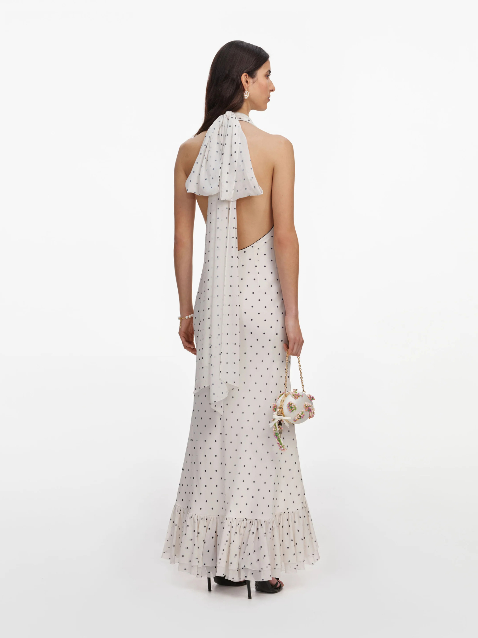 [SELF PORTRAIT] Sleeveless dress FW26 PF26023MWWHITE