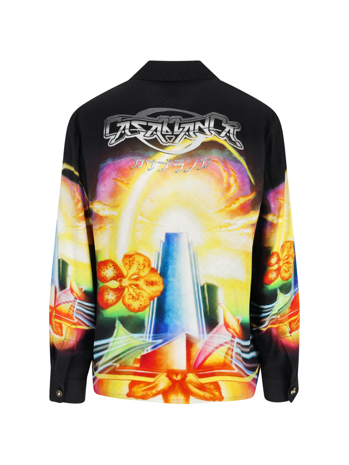 [Casablanca] Shirts Long Sleeve FW25 U AW25 SH 006 04 MORCHID SKYLINE