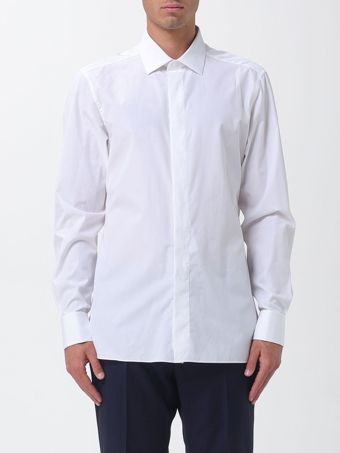 [ZEGNA] Shirts Long Sleeve SS26 9MCZRM301950A3 100