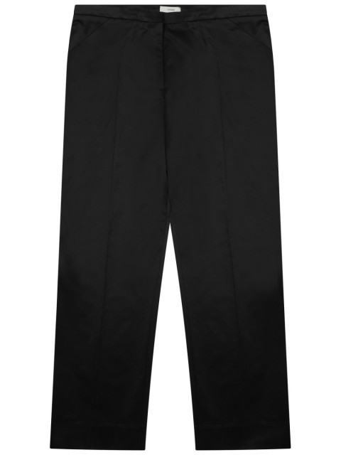 [TOTEME] Pants SS25 252WRB0248FB0391_BLACK001