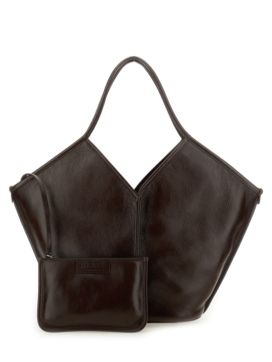 [HEREU] Shoulder bag SS26 WBCALD_DARKBROWN