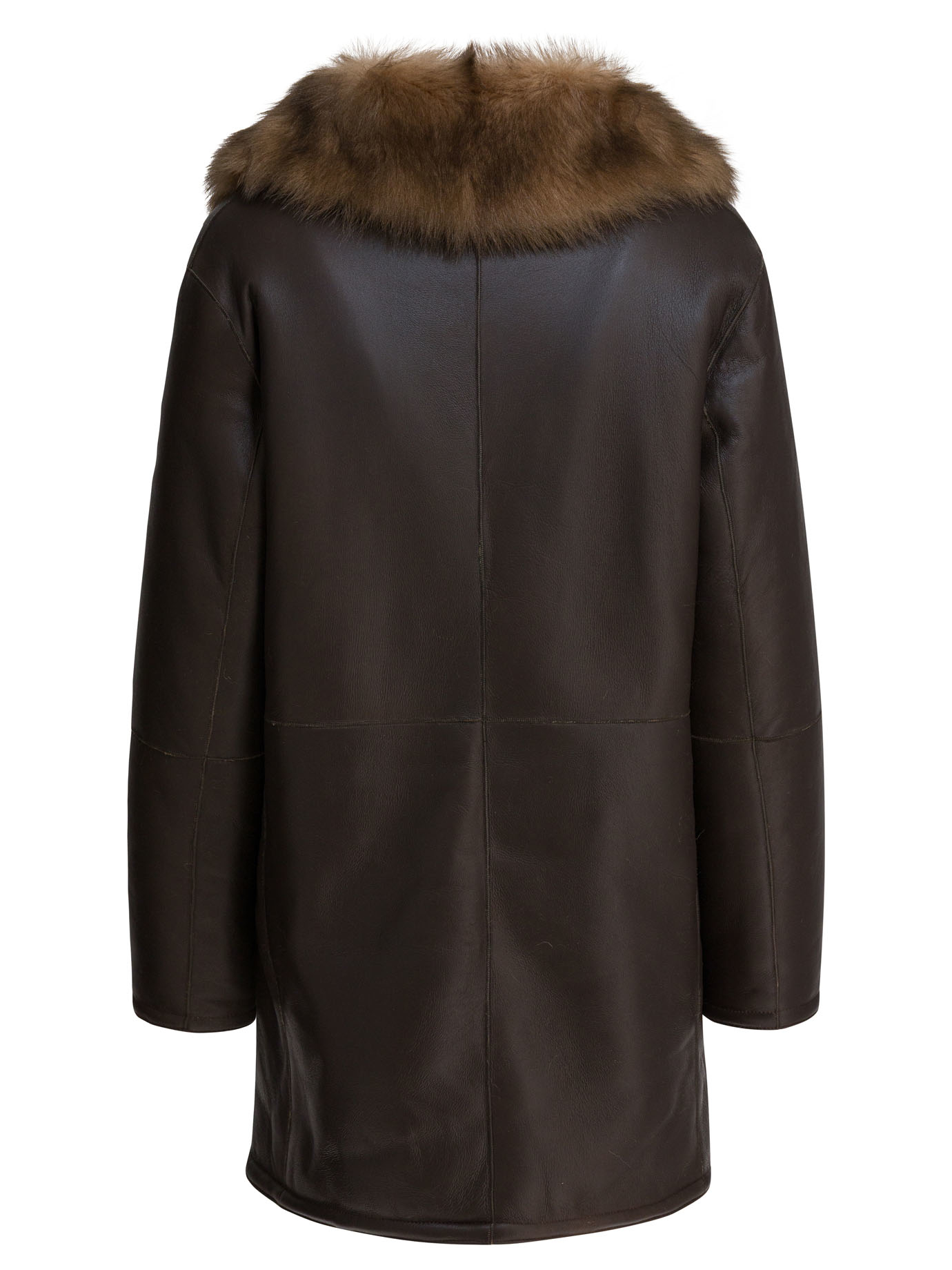 [B&W] Fur Jacket FW26 1650MONTONEMARRONE