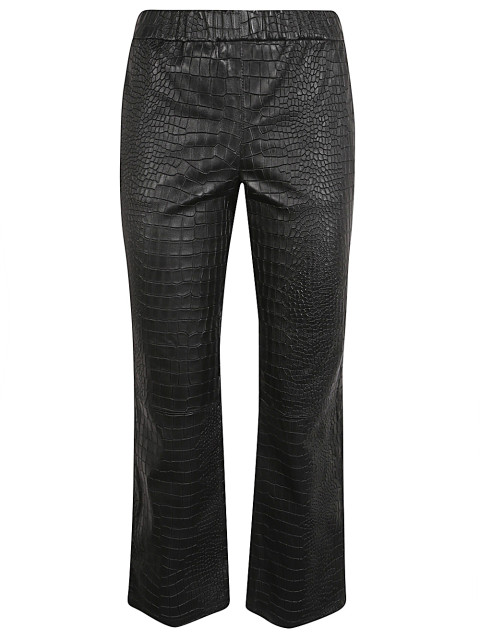 [ENES] Trousers FW24 RELAXBOOTCUTCROCOSTRETCHBLACK
