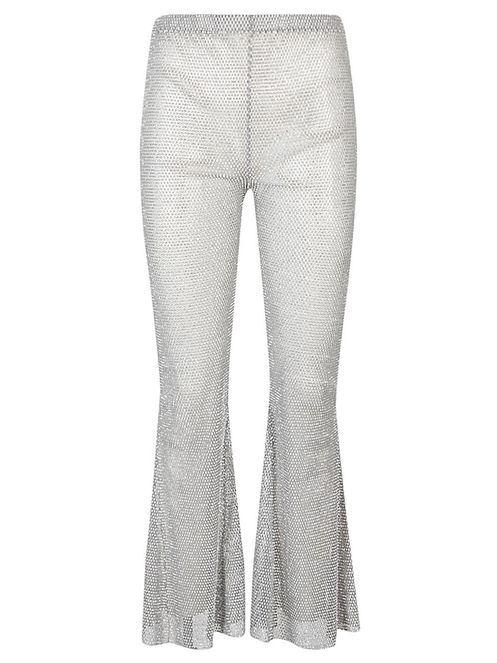 [SANTA BRAND] Trousers FW23 FLAREDPANTSSILVERWHITESTONE