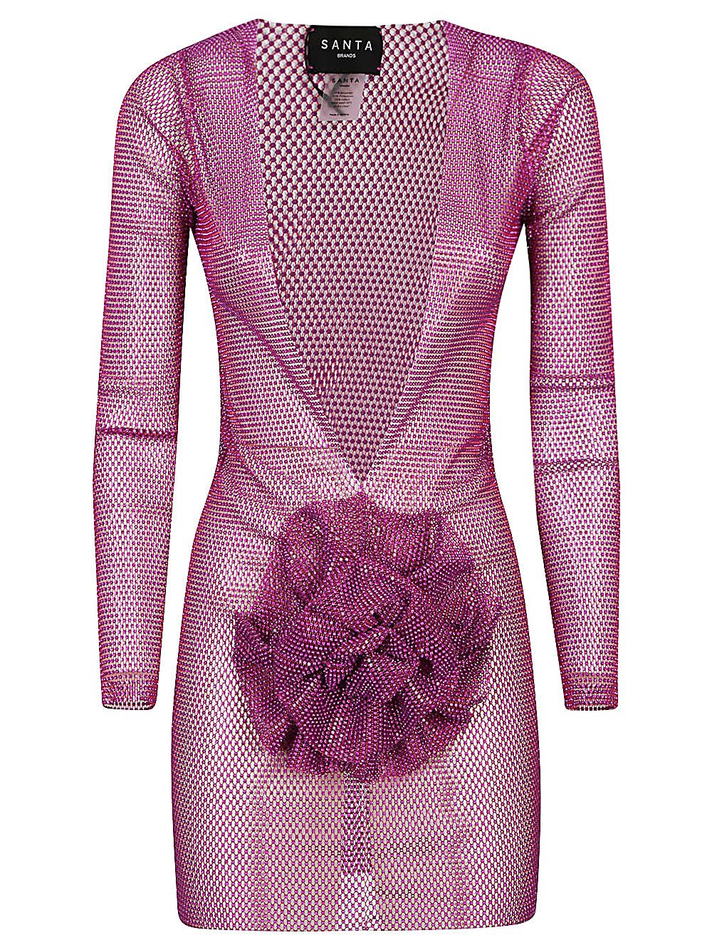 [SANTA BRAND] Long sleeve dress FW23 MINIDRESSFUCHSIA