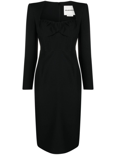 [Roland Mouret] Long sleeve dress SS23 RMRS23035MBLACK