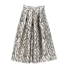 [LUNATICA MILANO] Midi skirt FW25 LUNA88JQSTREAKSGREY