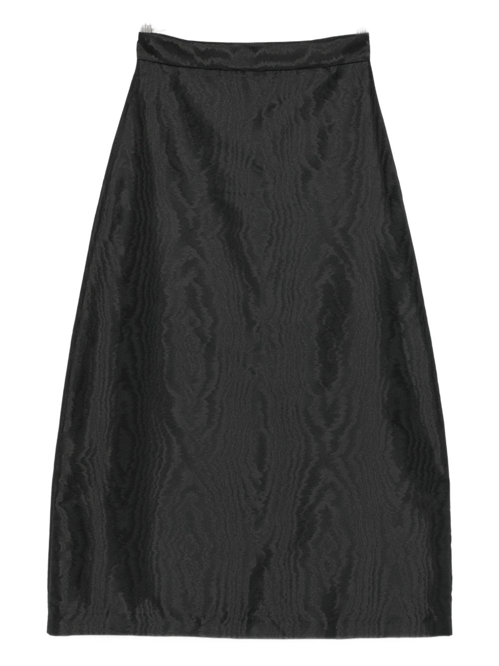 [LUNATICA MILANO] Midi skirt FW25 A-LINEMOIRESOFTBLACK