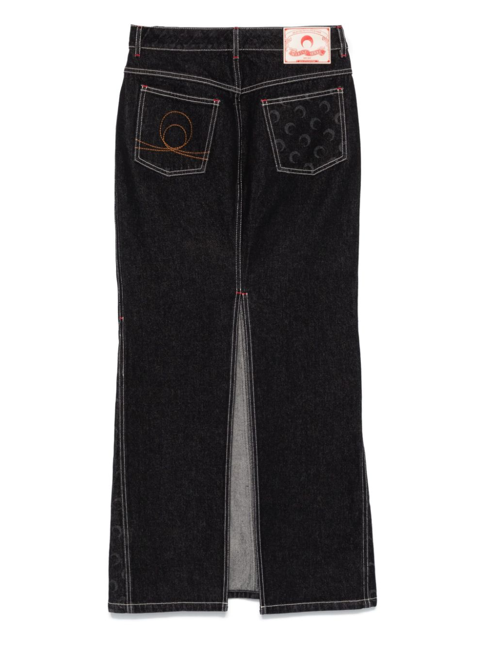 [MARINE SERRE] Long skirt FW24 WSK074ARDEN0001BK99