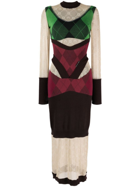[MARINE SERRE] Long sleeve dress FW23 WDR034UKNI0001GN45