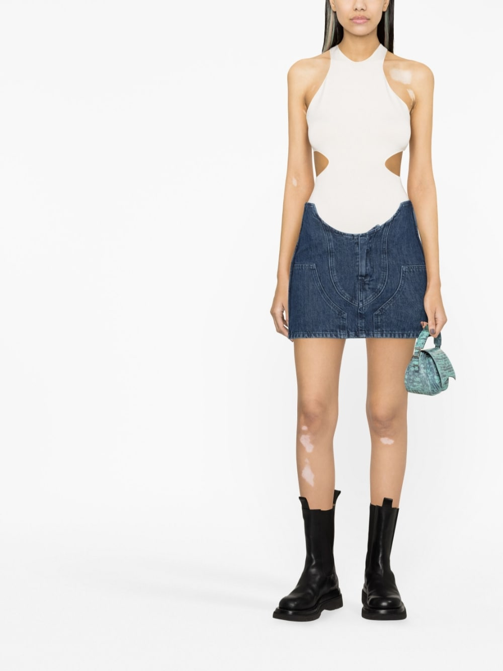 [Off White] Midi skirt SS23 OWYF019S23DEN0014500