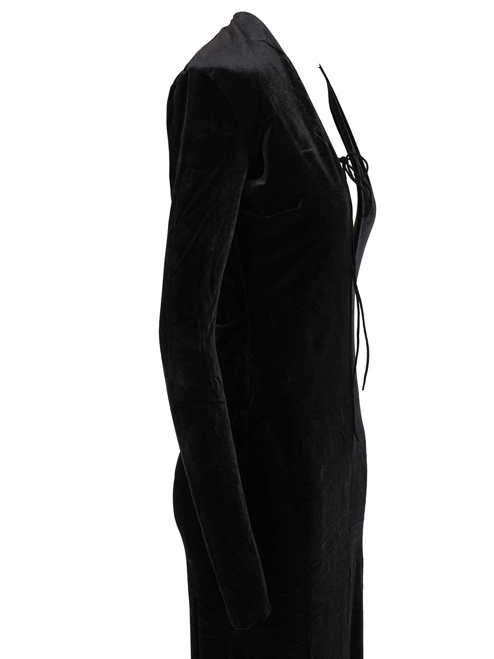 [Amazuin] Long sleeve dress FW25 11LARUVJBJET BLACK