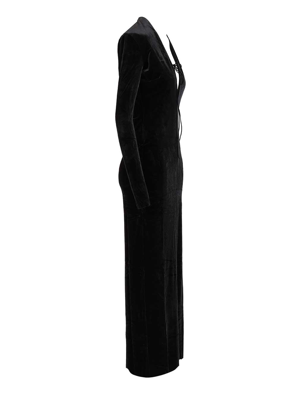 [Amazuin] Long sleeve dress FW25 11LARUVJBJET BLACK