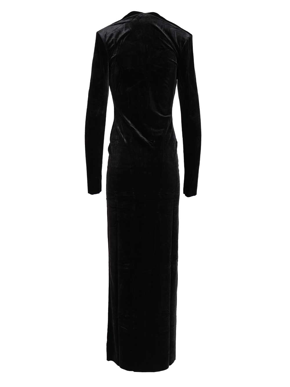 [Amazuin] Long sleeve dress FW25 11LARUVJBJET BLACK