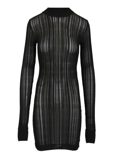 [Amazuin] Long sleeve dress FW25 11LYDUVBVIBRANT  BLACK