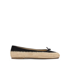 [Paloma Barcelo] Flat shoes SS25 TINAKID SUEDEBLACK