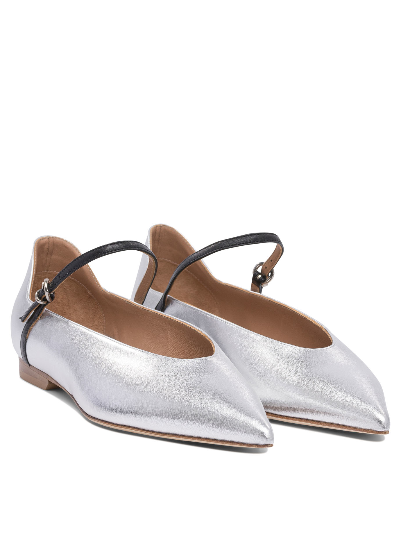 [LELLA BALDI] Flat shoes SS25 LE2501NAPPAARGENTO/NERO