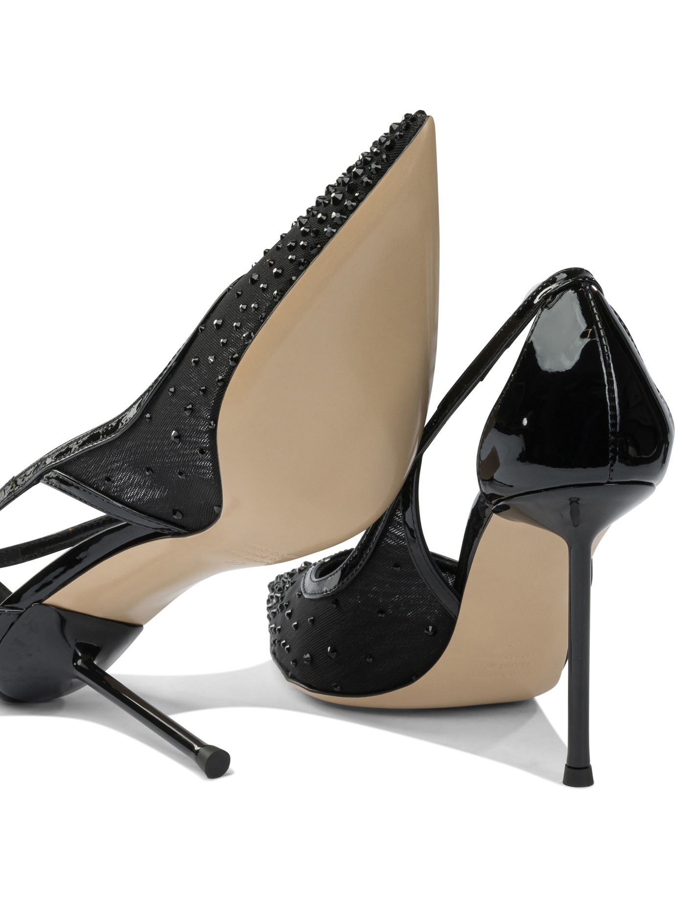 [Ninalilou] Pumps FW25 352564LAELENVERNICE+RETE NERO