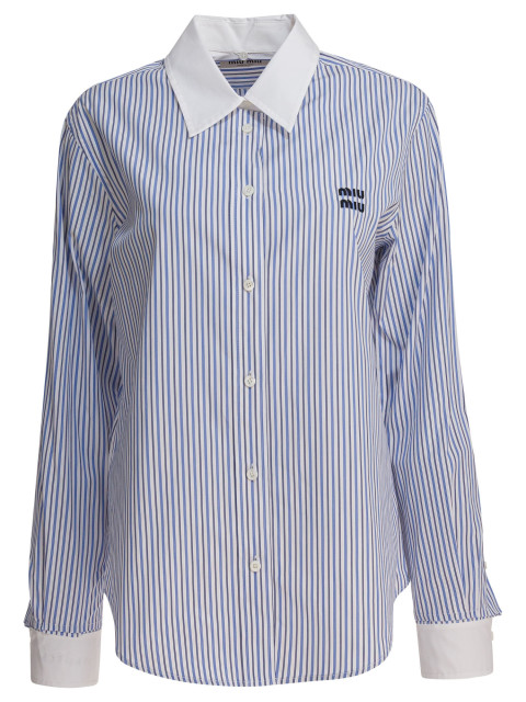 [Miu Miu] Shirts Long Sleeve FW25 MK1972174TF0W3B S OOO